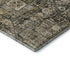 5' X 8' Coffee Ivory And Gold Floral Washable Area Rug With UV Protection