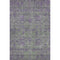 5' X 8' Fern Green And Purple Floral Washable Area Rug With UV Protection