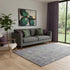 5' X 8' Fern Green And Purple Floral Washable Area Rug With UV Protection