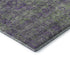 8' Fern Green And Purple Floral Washable Round Rug With UV Protection