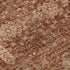 9' X 12' Chili Red And Copper Floral Washable Area Rug With UV Protection