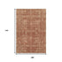 9' X 12' Chili Red And Copper Floral Washable Area Rug With UV Protection