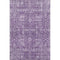 5' X 8' Purple And Ivory Floral Washable Area Rug With UV Protection