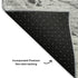5' X 8' Gray And Ivory Abstract Washable Area Rug With UV Protection
