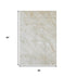 5' X 8' Ivory And Beige Abstract Washable Area Rug With UV Protection