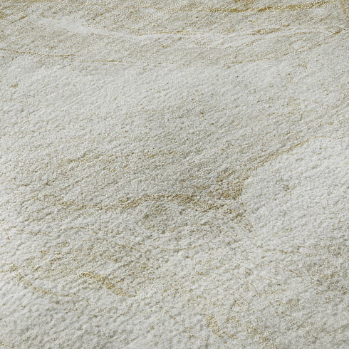 9' X 12' Ivory And Beige Abstract Washable Area Rug With UV Protection