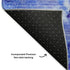 8' X 10' Blue Purple And Ivory Abstract Washable Area Rug With UV Protection
