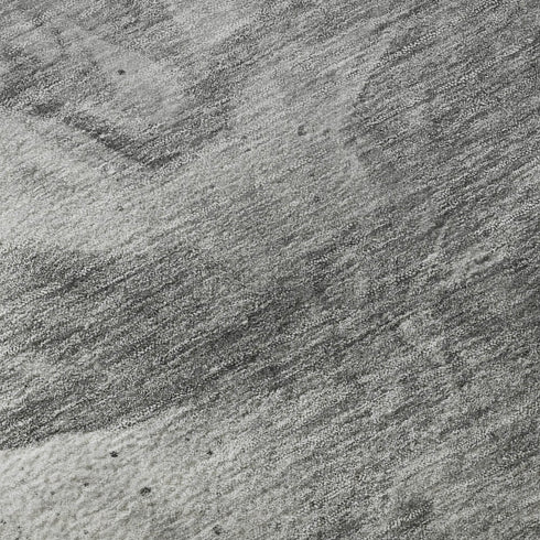 8' X 10' Gray And Ivory Abstract Washable Area Rug With UV Protection