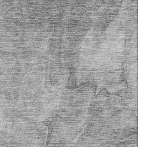 8' X 10' Gray And Ivory Abstract Washable Area Rug With UV Protection