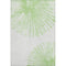 8' X 10' Artichoke Green And Ivory Abstract Washable Area Rug With UV Protection