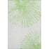 8' X 10' Artichoke Green And Ivory Abstract Washable Area Rug With UV Protection