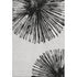 5' X 8' Black And Ivory Abstract Washable Area Rug With UV Protection