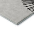5' X 8' Black And Ivory Abstract Washable Area Rug With UV Protection