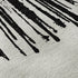 5' X 8' Black And Ivory Abstract Washable Area Rug With UV Protection