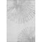 5' X 8' Gray And Ivory Abstract Washable Area Rug With UV Protection