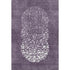 5' X 8' Eggplant And Ivory Abstract Washable Area Rug With UV Protection