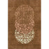 8' X 10' Chili Red And Ivory Abstract Washable Area Rug With UV Protection