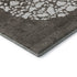 8' Taupe And Ivory Abstract Washable Round Rug With UV Protection