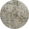 8' Taupe Beige And Gray Abstract Washable Round Rug With UV Protection