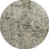 8' Taupe Beige And Gray Abstract Washable Round Rug With UV Protection