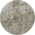8' Taupe Beige And Gray Abstract Washable Round Rug With UV Protection