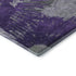 5' X 8' Purple Ivory And Gray Abstract Washable Area Rug With UV Protection