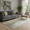 5' X 8' Brown Ivory And Gray Abstract Washable Area Rug With UV Protection