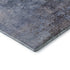 5' X 8' Blue Ivory And Gray Abstract Washable Area Rug With UV Protection