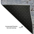 8' X 10' Blue Ivory And Gray Abstract Washable Area Rug With UV Protection