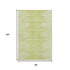 8' X 10' Artichoke Green And Ivory Abstract Washable Area Rug With UV Protection