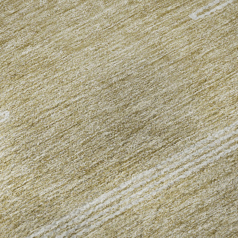 8' X 10' Beige And Ivory Abstract Washable Area Rug With UV Protection