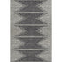 5' X 8' Charcoal And Ivory Abstract Washable Area Rug With UV Protection