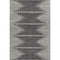 8' X 10' Charcoal And Ivory Abstract Washable Area Rug With UV Protection