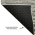 8' X 10' Charcoal And Ivory Abstract Washable Area Rug With UV Protection