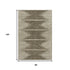 8' X 10' Coffee And Ivory Abstract Washable Area Rug With UV Protection