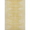 5' X 8' Gold And Ivory Abstract Washable Area Rug With UV Protection