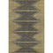5' X 8' Graphite And Gold Abstract Washable Area Rug With UV Protection