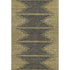 5' X 8' Graphite And Gold Abstract Washable Area Rug With UV Protection