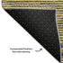 5' X 8' Graphite And Gold Abstract Washable Area Rug With UV Protection