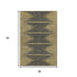 5' X 8' Graphite And Gold Abstract Washable Area Rug With UV Protection