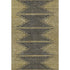 5' X 8' Graphite And Gold Abstract Washable Area Rug With UV Protection