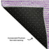 5' X 8' Lavender And Ivory Abstract Washable Area Rug With UV Protection