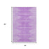 5' X 8' Lavender And Ivory Abstract Washable Area Rug With UV Protection