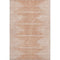 8' X 10' Salmon And Ivory Abstract Washable Area Rug With UV Protection