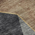 8' X 10' Charcoal Gold And Brown Geometric Washable Area Rug With UV Protection