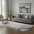 5' X 8' Gray And Ivory Woodland Lodge Washable Area Rug With UV Protection
