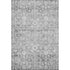 8' X 10' Silver And Gray Oriental Washable Area Rug With UV Protection