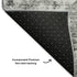 8' X 10' Silver And Gray Oriental Washable Area Rug With UV Protection