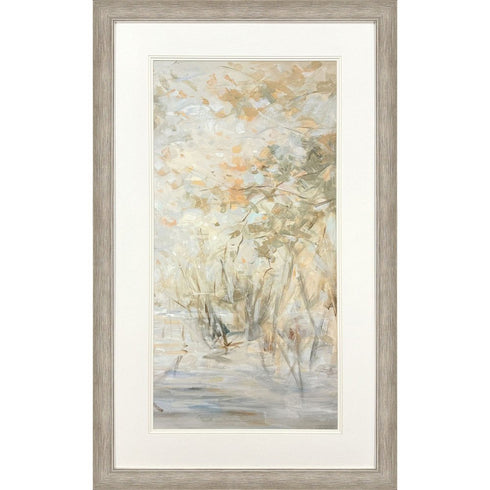 Illuminated Landscape III Distressed Silver Framed Wall Art