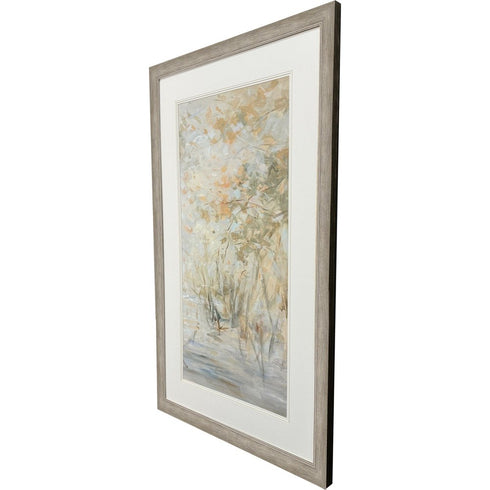 Illuminated Landscape III Distressed Silver Framed Wall Art